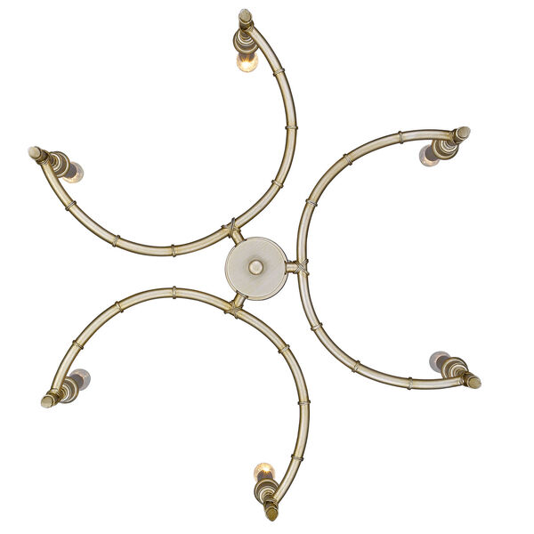 Cambay White Gold Six-Light Chandelier, image 3